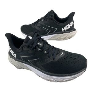 Hoka One One Arahi 5 Shoes Black White Mens Sz 7.5B|UK 6|39.5